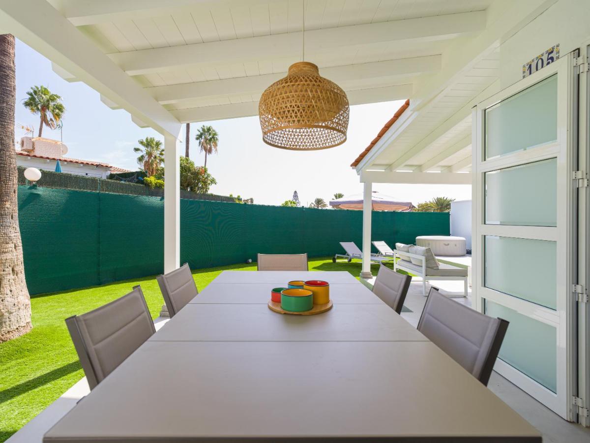 Aquarium Bungalow Private Jacuzzi, 3 Bedrooms, Ac And Bikes Maspalomas  Extérieur photo